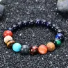 Bracelet with solar system - 8 planets - natural stone - unisexBracelets