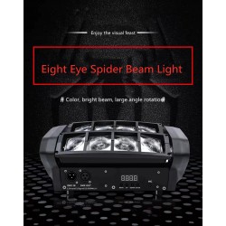Spider beam stage light - portable - moving head - LED - RGBW - 8x 10WStage & events lighting