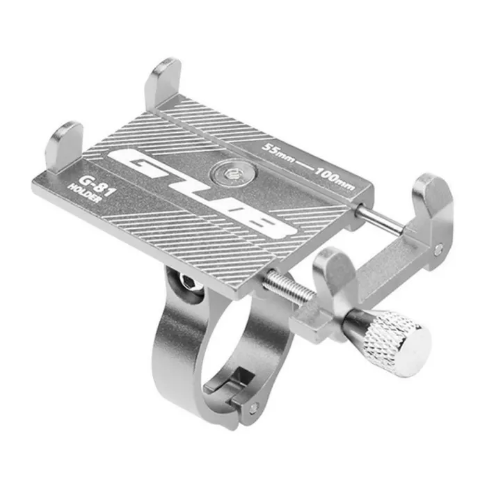 Bicycle handlebar phone holder – aluminum clip mount bracket for secure cycling navigationHolders