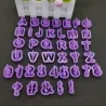Alphabet / numbers / symbols - baking mold - 40 pieces