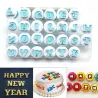 Alphabet / numbers / symbols - baking mold - 40 pieces