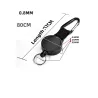 Keychain with retractable wire rope - anti-theft - 80cm