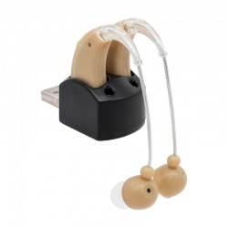 Hearing aid - ear sound amplifier - with double charging port - USBHearing aid