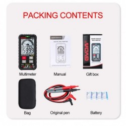 Digital multimeter - 600V - true RMS AC DC NCV - smart tester - Ohm / Hz / Voltage meterMultimeters