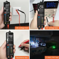 S1 - smart digital multimeter - EBTN LCD display - hidden wire - Voltage detector / Ohm / Hz / NCV - testerMultimeters