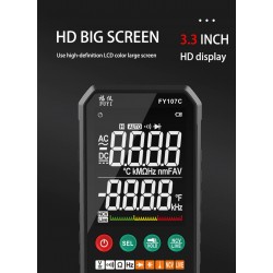 Digital multimeter - 6000 counts - RMS AC DC NCV transistor - capacitor - temperature / voltage smart meterMultimeters