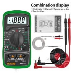 AN8205C - digital multimeter - AC / DC / Ammeter / Volt / Ohm tester - with LCD backlightMultimeters