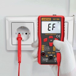 M118A - digital multimeter - mini tester - 6000 counts - true RMS - NCV - with flashlight
