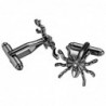 Spider shaped trendy cufflinks