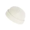 Knitted warm hat - short - ribbed - unisexHats & Caps