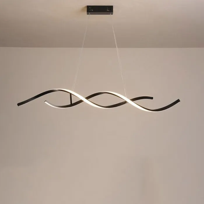 Modern chandelier - ceiling light - LED - dimmable - with remote controller - wavy designCeiling lights