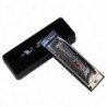 Stainless steel harmonica - 10 holes - with case - Swan Senior Bruce BluesHarmonica