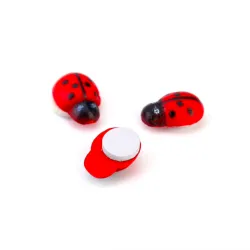 Wooden ladybugs stickers 100 pieces