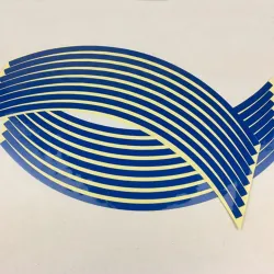 Car wheel reflective strips - stickers - 16 pieces