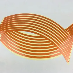 Car wheel reflective strips - stickers - 16 pieces