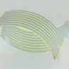 Car wheel reflective strips - stickers - 16 pieces