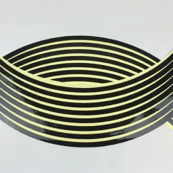 Car wheel reflective strips - stickers - 16 pieces