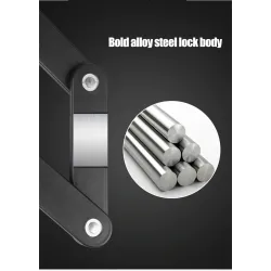Bicycle anti theft lock - foldable - 4 digit password