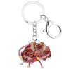 Enamel frilled lizard - metal keychainKeyrings