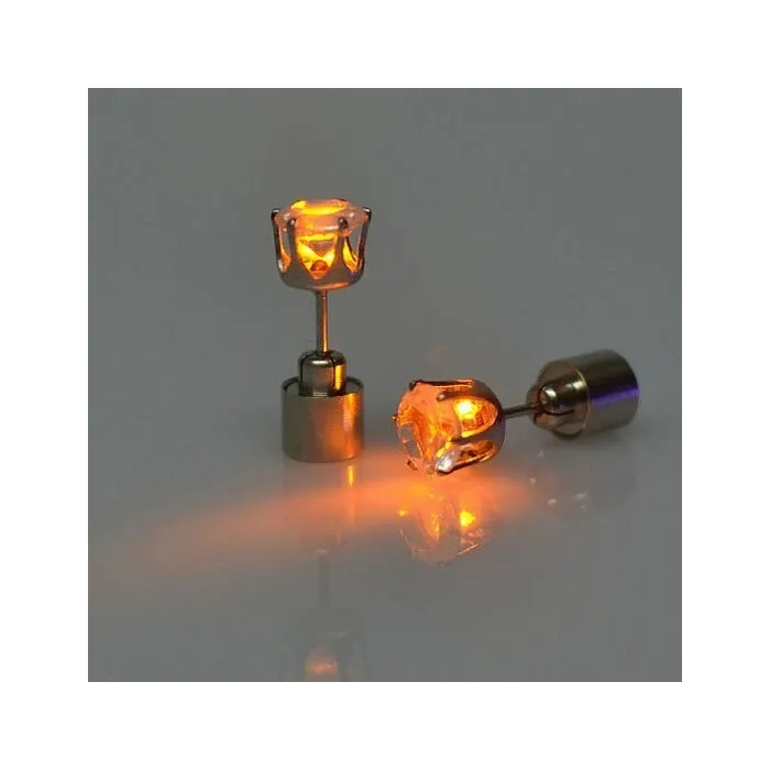 Small earring - with LED - stainless steel - 1 piece
