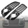 Grille intake cover - with fog light hole - honeycomb mesh - for Audi A4 B8 RS4Grilles