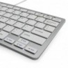 Computer keyboard - USB - ergonomic design - for Apple / Windows / PC / MacKeyboards
