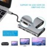 USB type-C - HUB type-C to HDMI 4K VGA adapter - RJ45 Lan Ethernet - SD - TF - 3.5mm jackHDMI switchers