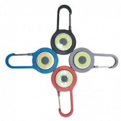 LED carabiner - warning lamp - for hiking / camping / night walkingKeyrings