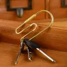 Vintage brass loop - key holder organiser - keychain
