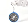 Plastic compass - keychainKeyrings