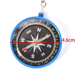 Plastic compass - keychainKeyrings