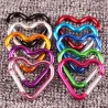 Keychain with lock buckle - quick hanging - heart shape