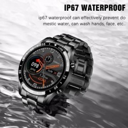 LIGE - Smart Watch - Bluetooth - heart rate monitoring - music control - waterproof