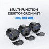 Desktop grommet - USB 3.0 HUB type-C - high speed splitter - with SD / TF / headphone / microphone adapter - for PC