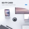 Desktop grommet - USB 3.0 HUB type-C - high speed splitter - with SD / TF / headphone / microphone adapter - for PC