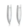 Elegant earrings with crystals - V-shapeEarrings