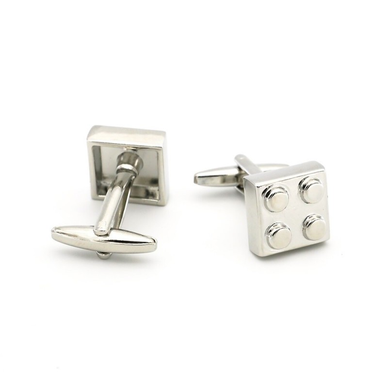 Classic cufflinks - multicolor bricks designCufflinks