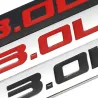 Metal car sticker - engine size emblem - 3.0L - 3.8L