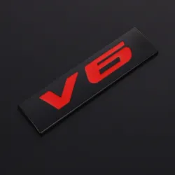 3D metal car sticker - engine size emblem - V6 - V8