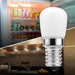 Kjøleskapslyspære - SMD2835 LED - E14 - 3W - 220V - 2 stk.