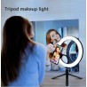 LED selfie ring - fill light lamp - with tripod - for makeup / video / photos - dimmableTripods & stands