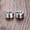 Small silver earrings - with Masonic sign - unisex