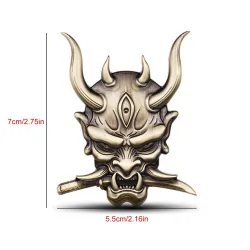 3D warrior - car / motorcycle sticker - metal emblem