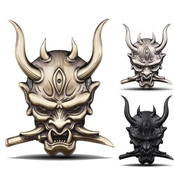 3D warrior - car / motorcycle sticker - metal emblem