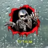 Skull finger design - vinyl car stickerStickers