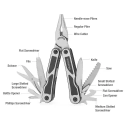 Camping multi tool - pliers / knife / cutter / saw