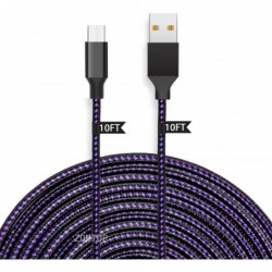 Fast charging cable - data / sync - micro USB / Type-C / ISO - for PS4 / Xbox One Controller - 3mCables