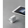 36W - 2-port PIQ 3.0 - type-C - wall charger - with foldable plugChargers