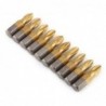 Screwdriver bits - 1/4 inch - titanium coated - anti-slip - Phillips hex shank - PH2 - 25mm - 10 pieces