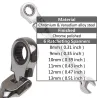 Flexible ratchet wrench - metric spanner nut - open end / ring - 8mm - 13mmWrenches